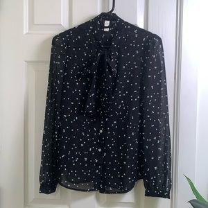 American Apparel Chiffon Blouse: Small